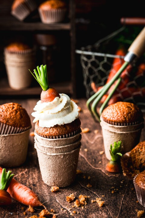 Artystyczne zdjęcie muffinki